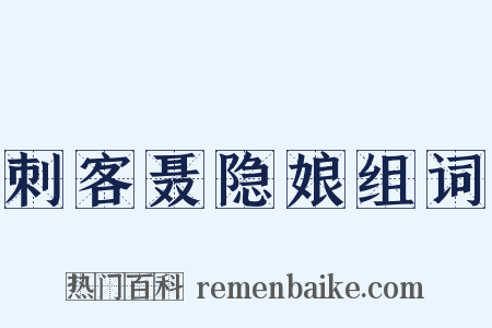 刺客聂隐娘组词是什么意思的图片